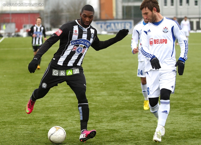 Sturm Graz - Slaven Belupo
Testspiel,  SK Sturm Graz - NK Slaven Belupo, Trainingszentrum Messendorf, 09.02.2013. 

Foto zeigt Richard Sukuta-Pasu (Sturm)
