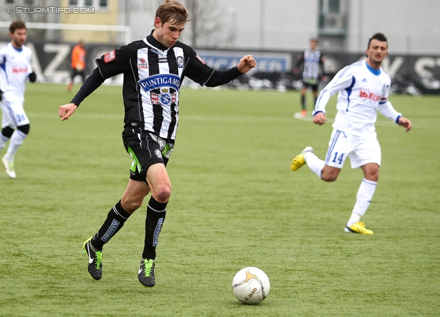 Sturm Graz - Slaven Belupo
Testspiel,  SK Sturm Graz - NK Slaven Belupo, Trainingszentrum Messendorf, 09.02.2013. 

Foto zeigt Manuel Weber (Sturm)
