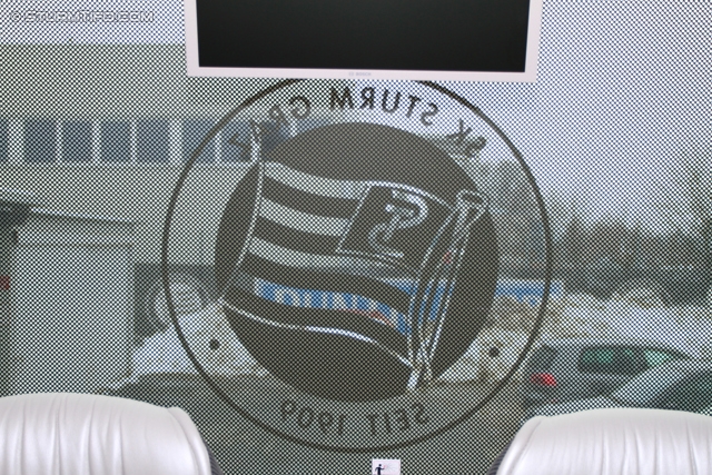 Sturm Mannschaftsbus
Oesterreichische Fussball Bundesliga, SK Sturm Graz Neuer Mannschafsbus, Trainingszentrum Messendorf, 15.02.2013.

Foto zeigt eine Innenansicht im Mannschaftsbus von Sturm
