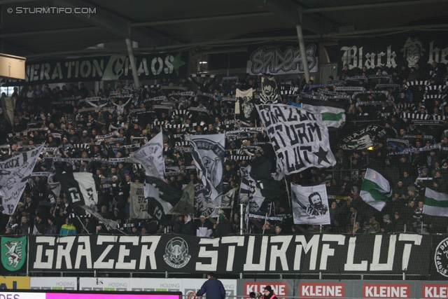 Sturm Graz - Wolfsberg
Oesterreichische Fussball Bundesliga, 22. Runde, SK Sturm Graz - Wolfsberger AC, Stadion Liebenau Graz, 23.02.2013. 

Foto zeigt Fans von Sturm
