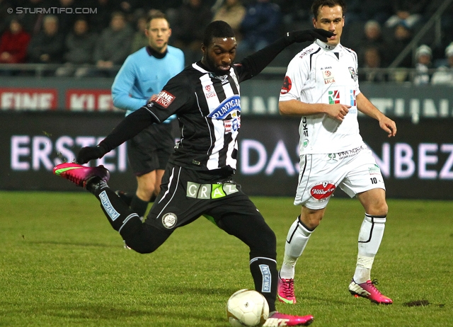 Sturm Graz - Wolfsberg
Oesterreichische Fussball Bundesliga, 22. Runde, SK Sturm Graz - Wolfsberger AC, Stadion Liebenau Graz, 23.02.2013. 

Foto zeigt Richard Sukuta-Pasu (Sturm)
