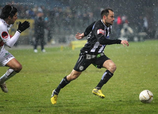 Sturm Graz - Wolfsberg
Oesterreichische Fussball Bundesliga, 22. Runde, SK Sturm Graz - Wolfsberger AC, Stadion Liebenau Graz, 23.02.2013. 

Foto zeigt Leonhard Kaufmann (Sturm)
