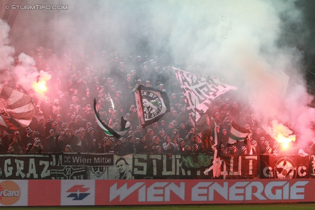 Rapid Wien - Sturm Graz
Oesterreichische Fussball Bundesliga, 23. Runde, SK Rapid Wien - SK Sturm Graz, Gerhard Hanappi Stadion Wien, 23.02.2013. 

Foto zeigt 
