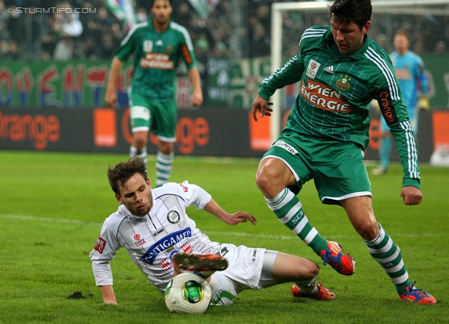 Rapid Wien - Sturm Graz
Oesterreichische Fussball Bundesliga, 23. Runde, SK Rapid Wien - SK Sturm Graz, Gerhard Hanappi Stadion Wien, 23.02.2013. 

Foto zeigt David Schloffer (Sturm)
