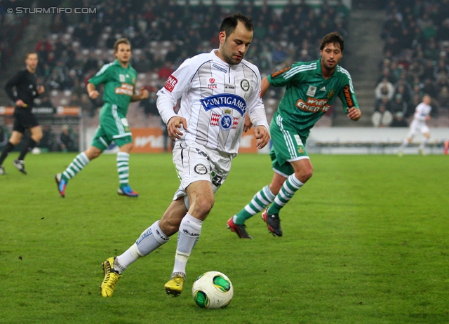 Rapid Wien - Sturm Graz
Oesterreichische Fussball Bundesliga, 23. Runde, SK Rapid Wien - SK Sturm Graz, Gerhard Hanappi Stadion Wien, 23.02.2013. 

Foto zeigt Leonhard Kaufmann (Sturm)
