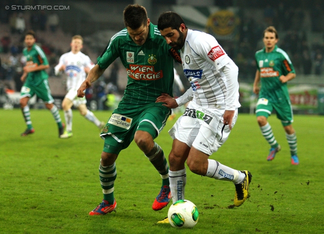 Rapid Wien - Sturm Graz
Oesterreichische Fussball Bundesliga, 23. Runde, SK Rapid Wien - SK Sturm Graz, Gerhard Hanappi Stadion Wien, 23.02.2013. 

Foto zeigt Serkan Ciftci (Sturm)
