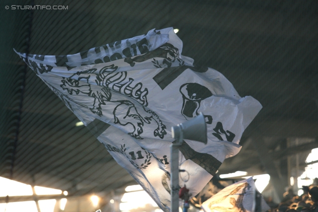 Sturm Graz - Admira Wacker
Oesterreichische Fussball Bundesliga, 24. Runde, SK Sturm Graz - FC Admira Wacker Moedling, Stadion Liebenau Graz, 02.03.2013. 

Foto zeigt Fans von Sturm
