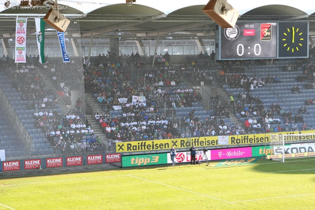 Sturm Graz - Admira Wacker
Oesterreichische Fussball Bundesliga, 24. Runde, SK Sturm Graz - FC Admira Wacker Moedling, Stadion Liebenau Graz, 02.03.2013. 

Foto zeigt Fans von Sturm
