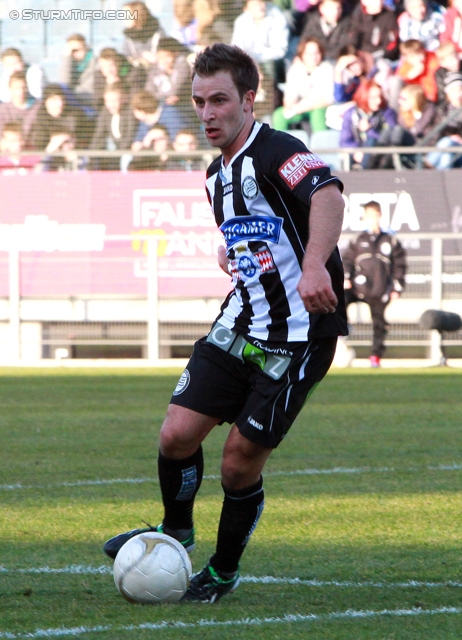 Sturm Graz - Admira Wacker
Oesterreichische Fussball Bundesliga, 24. Runde, SK Sturm Graz - FC Admira Wacker Moedling, Stadion Liebenau Graz, 02.03.2013. 

Foto zeigt Tobias Kainz (Sturm)
