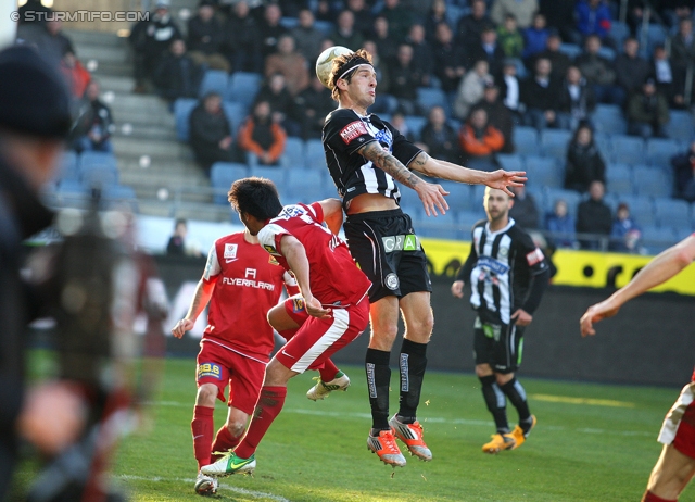 Sturm Graz - Admira Wacker
Oesterreichische Fussball Bundesliga, 24. Runde, SK Sturm Graz - FC Admira Wacker Moedling, Stadion Liebenau Graz, 02.03.2013. 

Foto zeigt Nikola Vujadinovic (Sturm)
