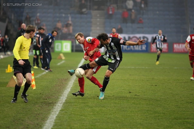 Sturm Graz - Admira Wacker
Oesterreichische Fussball Bundesliga, 24. Runde, SK Sturm Graz - FC Admira Wacker Moedling, Stadion Liebenau Graz, 02.03.2013. 

Foto zeigt Haris Bukva (Sturm)
