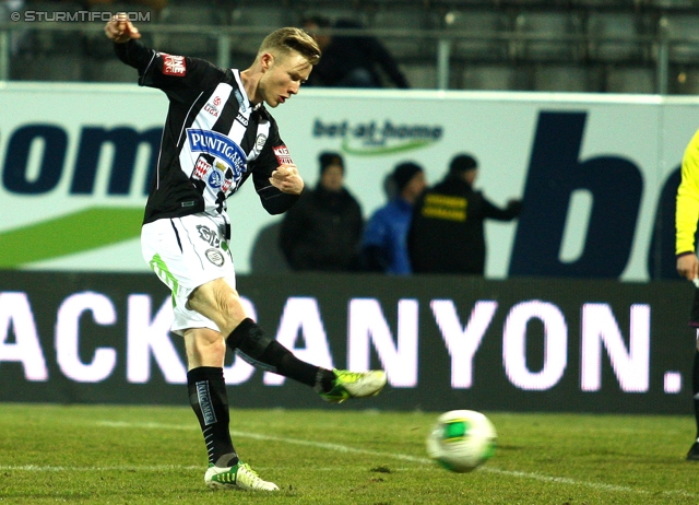 Ried - Sturm Graz
Oesterreichische Fussball Bundesliga, 25. Runde, SV Ried- SK Sturm Graz, Arena Ried, 09.03.2013. 

Foto zeigt Florian Kainz (Sturm)
