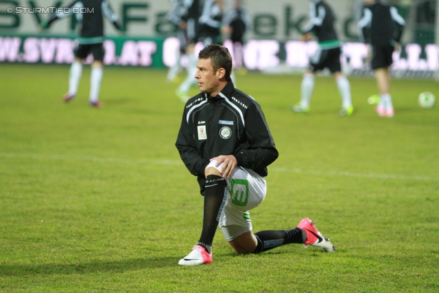 Ried - Sturm Graz
Oesterreichische Fussball Bundesliga, 25. Runde, SV Ried- SK Sturm Graz, Arena Ried, 09.03.2013. 

Foto zeigt Milan Dudic (Sturm)
