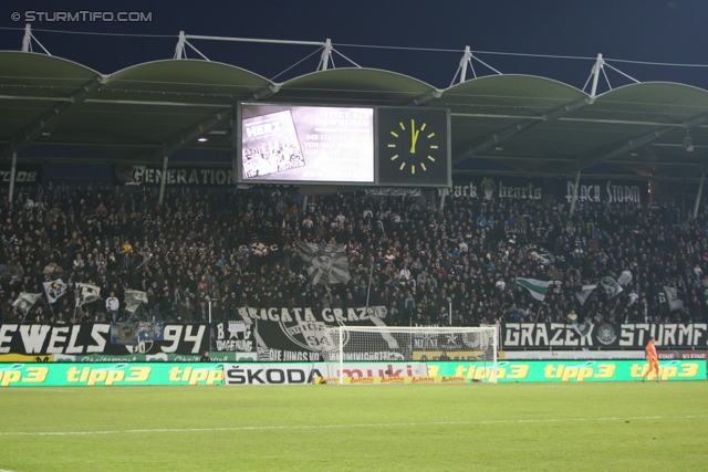 Sturm Graz - Innsbruck
Oesterreichische Fussball Bundesliga, 26. Runde, SK Sturm Graz - FC Wacker Innsbruck, Stadion Liebenau Graz, 16.03.2013. 

Foto zeigt Fans von Sturm
