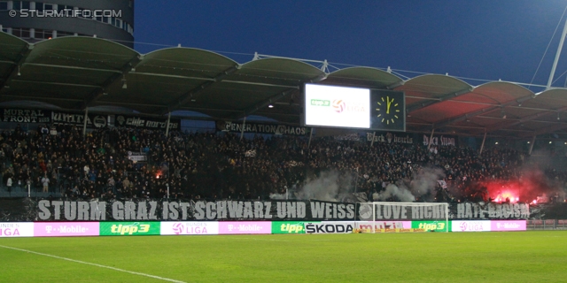 Sturm Graz - Innsbruck
Oesterreichische Fussball Bundesliga, 26. Runde, SK Sturm Graz - FC Wacker Innsbruck, Stadion Liebenau Graz, 16.03.2013. 

Foto zeigt Fans von Sturm
