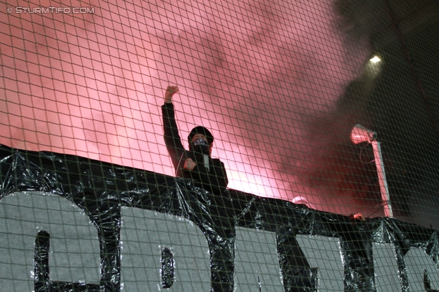 Sturm Graz - Innsbruck
Oesterreichische Fussball Bundesliga, 26. Runde, SK Sturm Graz - FC Wacker Innsbruck, Stadion Liebenau Graz, 16.03.2013. 

Foto zeigt Fans von Sturm
