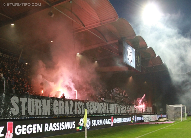 Sturm Graz - Innsbruck
Oesterreichische Fussball Bundesliga, 26. Runde, SK Sturm Graz - FC Wacker Innsbruck, Stadion Liebenau Graz, 16.03.2013. 

Foto zeigt Fans von Sturm
