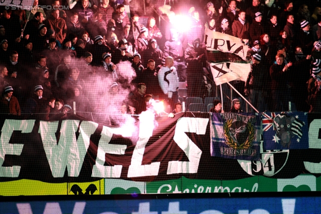 Sturm Graz - Innsbruck
Oesterreichische Fussball Bundesliga, 26. Runde, SK Sturm Graz - FC Wacker Innsbruck, Stadion Liebenau Graz, 16.03.2013. 

Foto zeigt Fans von Sturm
