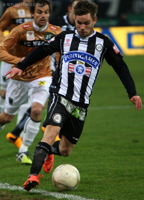 Sturm Graz - Innsbruck
Oesterreichische Fussball Bundesliga, 26. Runde, SK Sturm Graz - FC Wacker Innsbruck, Stadion Liebenau Graz, 16.03.2013. 

Foto zeigt David Schloffer (Sturm)
