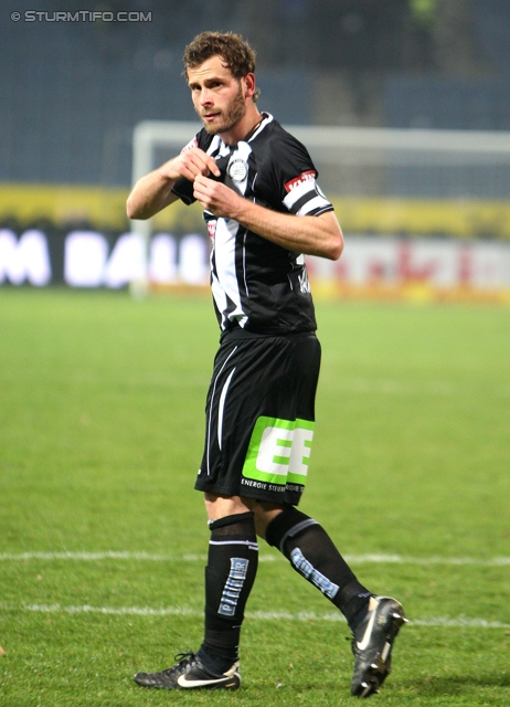 Sturm Graz - Innsbruck
Oesterreichische Fussball Bundesliga, 26. Runde, SK Sturm Graz - FC Wacker Innsbruck, Stadion Liebenau Graz, 16.03.2013. 

Foto zeigt Juergen Saeumel (Sturm)
