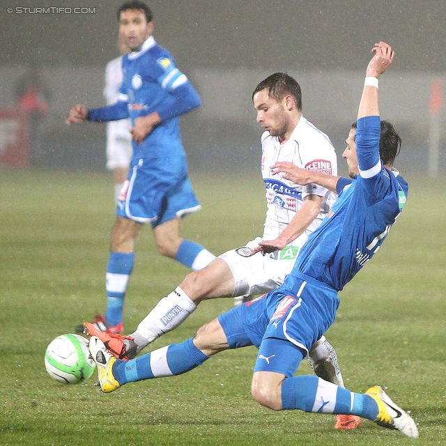 Wr. Neustadt - Sturm Graz
Oesterreichische Fussball Bundesliga, 27. Runde, SC Wiener Neustadt - SK Sturm Graz, Stadion Wiener Neustadt, 30.03.2013. 

Foto zeigt David Schloffer (Sturm)
