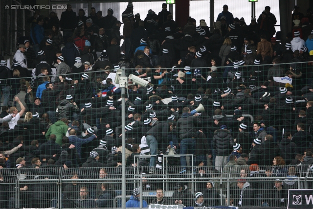 Salzburg - Sturm Graz
Oesterreichische Fussball Bundesliga, 28. Runde, FC RB Salzburg - SK Sturm Graz, Stadion Wals-Siezenheim, 07.04.2013. 

Foto zeigt Fans von Sturm
