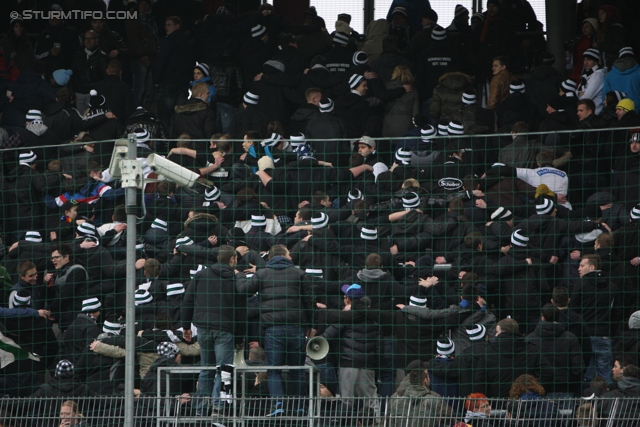 Salzburg - Sturm Graz
Oesterreichische Fussball Bundesliga, 28. Runde, FC RB Salzburg - SK Sturm Graz, Stadion Wals-Siezenheim, 07.04.2013. 

Foto zeigt Fans von Sturm
