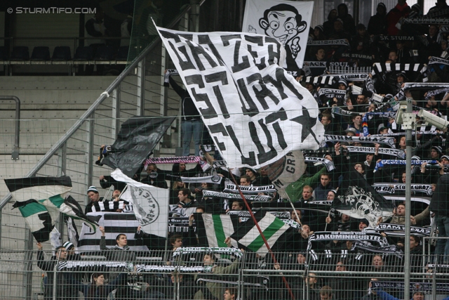 Salzburg - Sturm Graz
Oesterreichische Fussball Bundesliga, 28. Runde, FC RB Salzburg - SK Sturm Graz, Stadion Wals-Siezenheim, 07.04.2013. 

Foto zeigt Fans von Sturm
