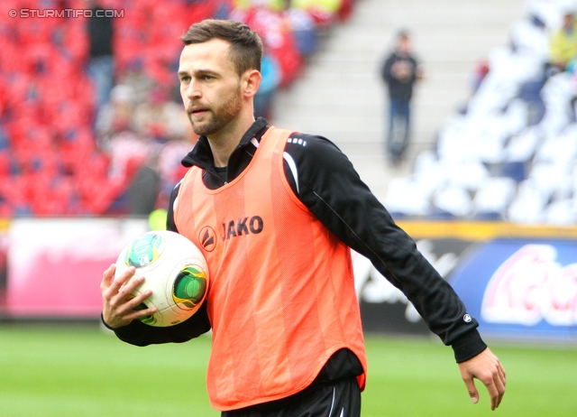 Salzburg - Sturm Graz
Oesterreichische Fussball Bundesliga, 28. Runde, FC RB Salzburg - SK Sturm Graz, Stadion Wals-Siezenheim, 07.04.2013. 

Foto zeigt Michael Madl (Sturm)
