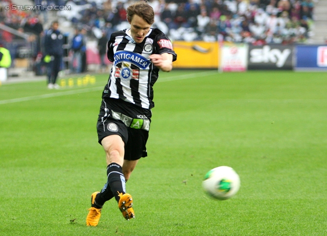 Salzburg - Sturm Graz
Oesterreichische Fussball Bundesliga, 28. Runde, FC RB Salzburg - SK Sturm Graz, Stadion Wals-Siezenheim, 07.04.2013. 

Foto zeigt Andreas Hoelzl (Sturm)
