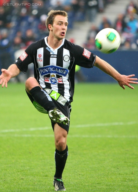 Salzburg - Sturm Graz
Oesterreichische Fussball Bundesliga, 28. Runde, FC RB Salzburg - SK Sturm Graz, Stadion Wals-Siezenheim, 07.04.2013. 

Foto zeigt Tobias Kainz (Sturm)
