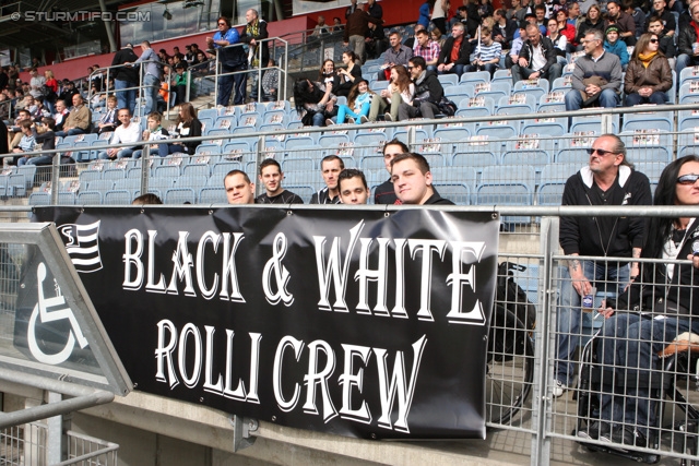 Sturm Graz - Austria Wien
Oesterreichische Fussball Bundesliga, 29. Runde, SK Sturm Graz - FK Austria Wien, Stadion Liebenau Graz, 14.04.2013. 

Foto zeigt Fans von Sturm
