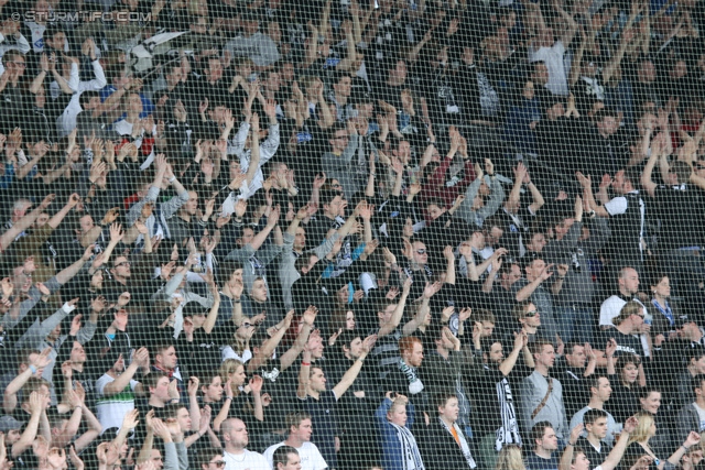 Sturm Graz - Austria Wien
Oesterreichische Fussball Bundesliga, 29. Runde, SK Sturm Graz - FK Austria Wien, Stadion Liebenau Graz, 14.04.2013. 

Foto zeigt Fans von Sturm
