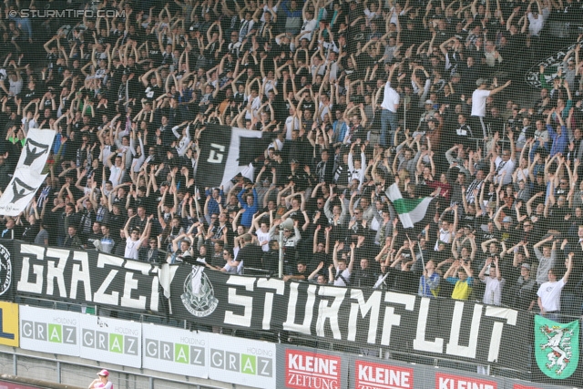 Sturm Graz - Austria Wien
Oesterreichische Fussball Bundesliga, 29. Runde, SK Sturm Graz - FK Austria Wien, Stadion Liebenau Graz, 14.04.2013. 

Foto zeigt Fans von Sturm
