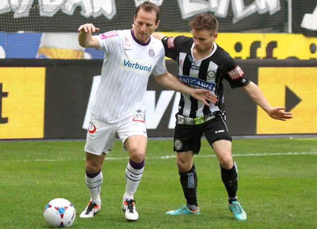 Sturm Graz - Austria Wien
Oesterreichische Fussball Bundesliga, 29. Runde, SK Sturm Graz - FK Austria Wien, Stadion Liebenau Graz, 14.04.2013. 

Foto zeigt David Schloffer (Sturm)
