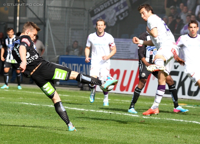 Sturm Graz - Austria Wien
Oesterreichische Fussball Bundesliga, 29. Runde, SK Sturm Graz - FK Austria Wien, Stadion Liebenau Graz, 14.04.2013. 

Foto zeigt David Schloffer (Sturm)
