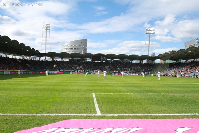 Sturm Graz - Austria Wien
Oesterreichische Fussball Bundesliga, 29. Runde, SK Sturm Graz - FK Austria Wien, Stadion Liebenau Graz, 14.04.2013. 

Foto zeigt eine Innenansicht im Stadion Liebenau
