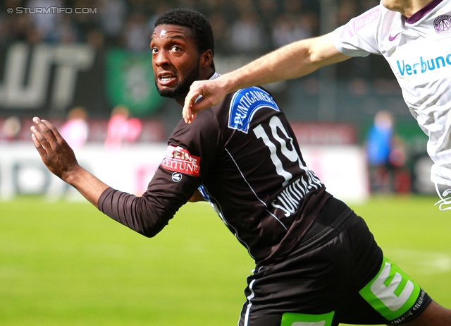 Sturm Graz - Austria Wien
Oesterreichische Fussball Bundesliga, 29. Runde, SK Sturm Graz - FK Austria Wien, Stadion Liebenau Graz, 14.04.2013. 

Foto zeigt Richard Sukuta-Pasu (Sturm)
