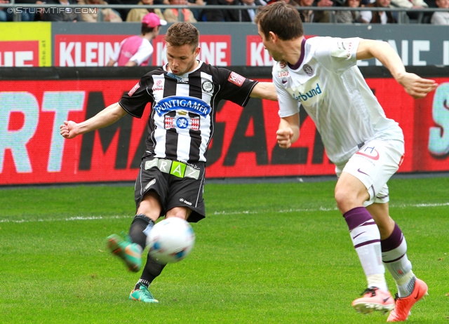 Sturm Graz - Austria Wien
Oesterreichische Fussball Bundesliga, 29. Runde, SK Sturm Graz - FK Austria Wien, Stadion Liebenau Graz, 14.04.2013. 

Foto zeigt David Schloffer (Sturm)
