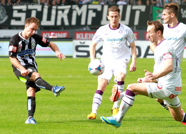 Sturm Graz - Austria Wien
Oesterreichische Fussball Bundesliga, 29. Runde, SK Sturm Graz - FK Austria Wien, Stadion Liebenau Graz, 14.04.2013. 

Foto zeigt Tobias Kainz (Sturm)
