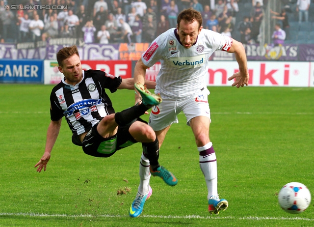 Sturm Graz - Austria Wien
Oesterreichische Fussball Bundesliga, 29. Runde, SK Sturm Graz - FK Austria Wien, Stadion Liebenau Graz, 14.04.2013. 

Foto zeigt David Schloffer (Sturm)
