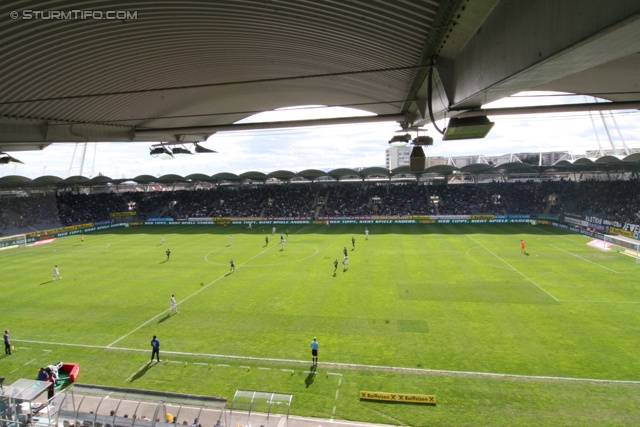 Sturm Graz - Austria Wien
Oesterreichische Fussball Bundesliga, 29. Runde, SK Sturm Graz - FK Austria Wien, Stadion Liebenau Graz, 14.04.2013. 

Foto zeigt eine Innenansicht im Stadion Liebenau
