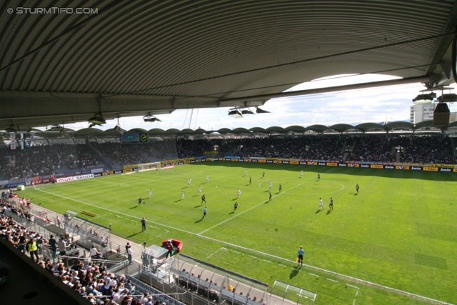 Sturm Graz - Austria Wien
Oesterreichische Fussball Bundesliga, 29. Runde, SK Sturm Graz - FK Austria Wien, Stadion Liebenau Graz, 14.04.2013. 

Foto zeigt eine Innenansicht im Stadion Liebenau
