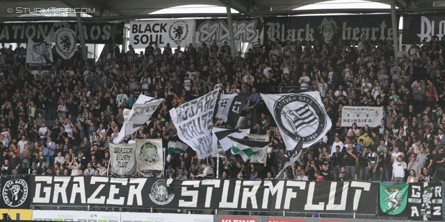 Sturm Graz - Mattersburg
Oesterreichische Fussball Bundesliga, 30. Runde, SK Sturm Graz - SV Mattersburg, Stadion Liebenau Graz, 20.04.2013. 

Foto zeigt Fans von Sturm
