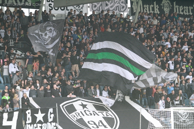 Sturm Graz - Mattersburg
Oesterreichische Fussball Bundesliga, 30. Runde, SK Sturm Graz - SV Mattersburg, Stadion Liebenau Graz, 20.04.2013. 

Foto zeigt Fans von Sturm
