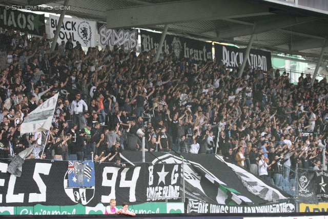 Sturm Graz - Mattersburg
Oesterreichische Fussball Bundesliga, 30. Runde, SK Sturm Graz - SV Mattersburg, Stadion Liebenau Graz, 20.04.2013. 

Foto zeigt Fans von Sturm
