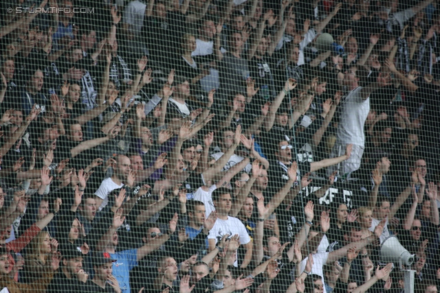 Sturm Graz - Mattersburg
Oesterreichische Fussball Bundesliga, 30. Runde, SK Sturm Graz - SV Mattersburg, Stadion Liebenau Graz, 20.04.2013. 

Foto zeigt Fans von Sturm
