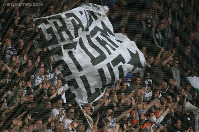 Sturm Graz - Mattersburg
Oesterreichische Fussball Bundesliga, 30. Runde, SK Sturm Graz - SV Mattersburg, Stadion Liebenau Graz, 20.04.2013. 

Foto zeigt Fans von Sturm
