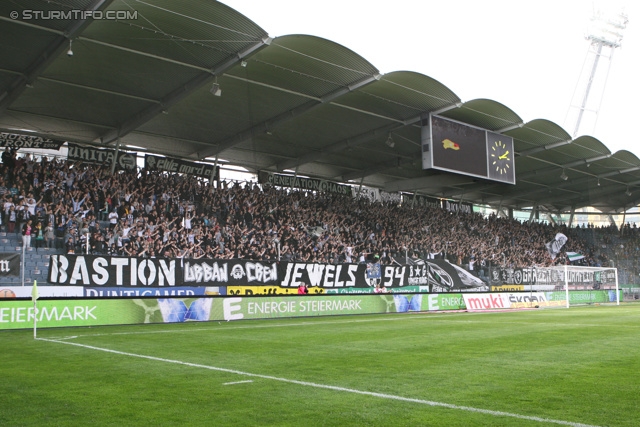 Sturm Graz - Mattersburg
Oesterreichische Fussball Bundesliga, 30. Runde, SK Sturm Graz - SV Mattersburg, Stadion Liebenau Graz, 20.04.2013. 

Foto zeigt Fans von Sturm
