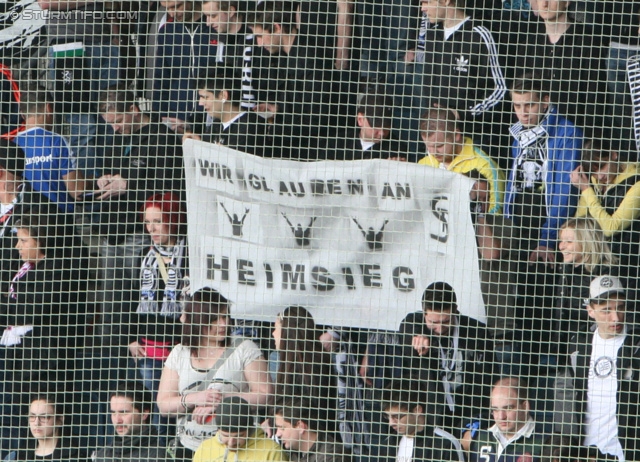Sturm Graz - Mattersburg
Oesterreichische Fussball Bundesliga, 30. Runde, SK Sturm Graz - SV Mattersburg, Stadion Liebenau Graz, 20.04.2013. 

Foto zeigt Fans von Sturm
